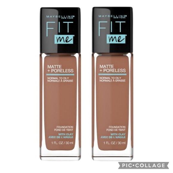 Lot of 2 358 Latte Maybelline Fit Me Matte +Poreless Foundation - Picture 1 of 6